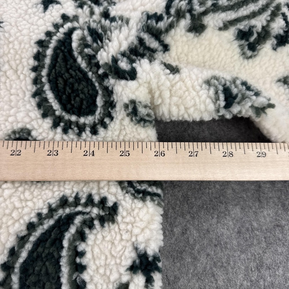 Kith Pinehurst Sherpa Fleece Jacket Mens XL White Paisley Kith & Kin Bomber - Picture 5 of 8